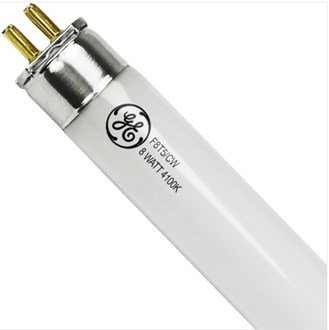 GE 10059 - F8T5/CW - 8 Watt T5 Linear Fluorescent Tube - 4100 Kelvin